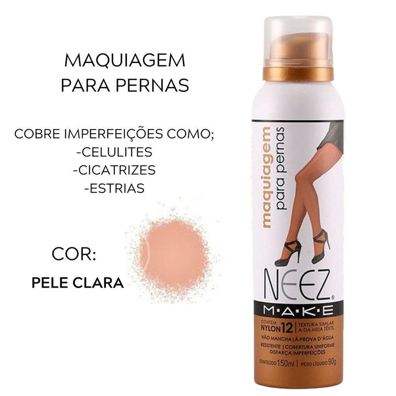 Spray Maquiagem De Perna Esconde Celulite