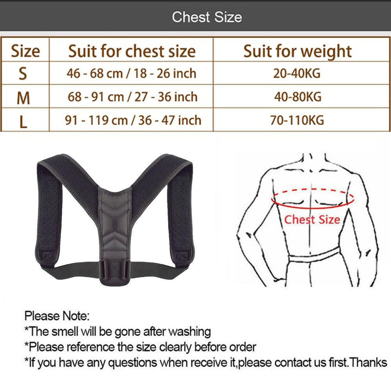 Cinta Corretor Postural Suporte Ajustável