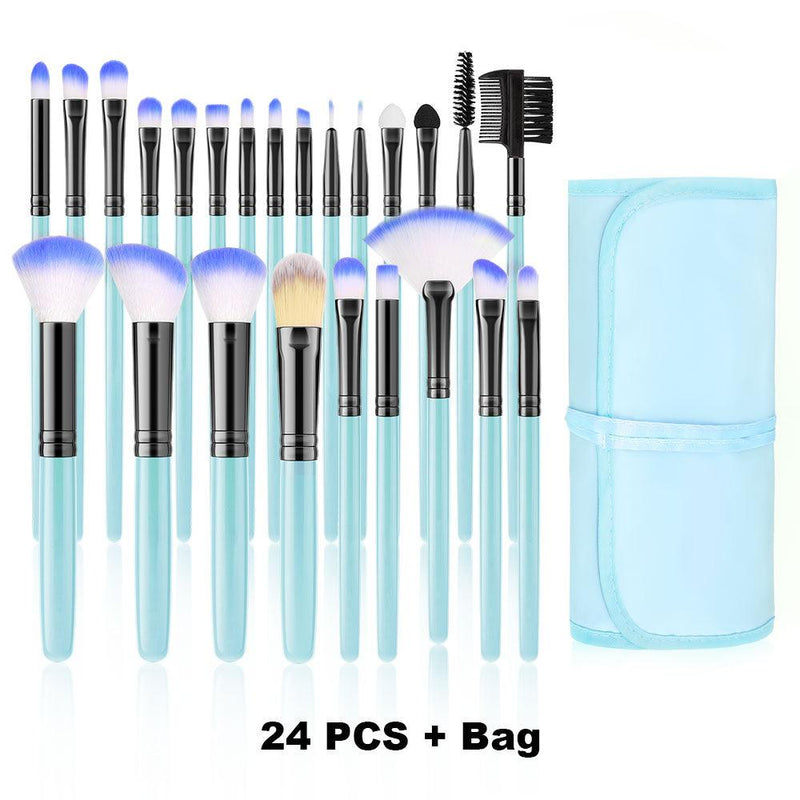 Kit com 24 Pincéis para Maquiagem