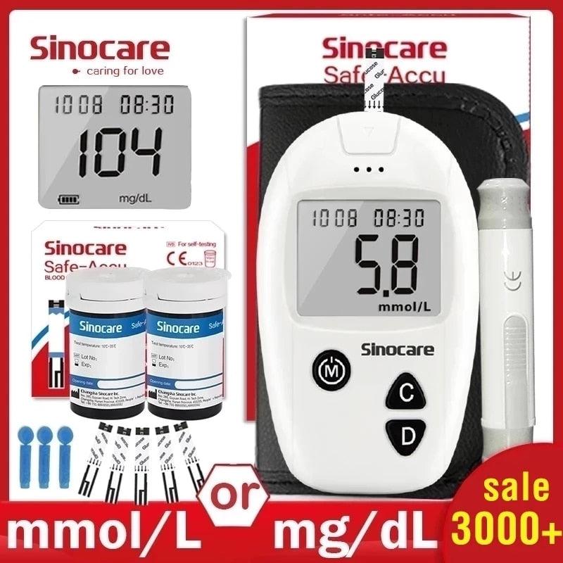 Sinocare Safe-Accu Medidor de Glicemia