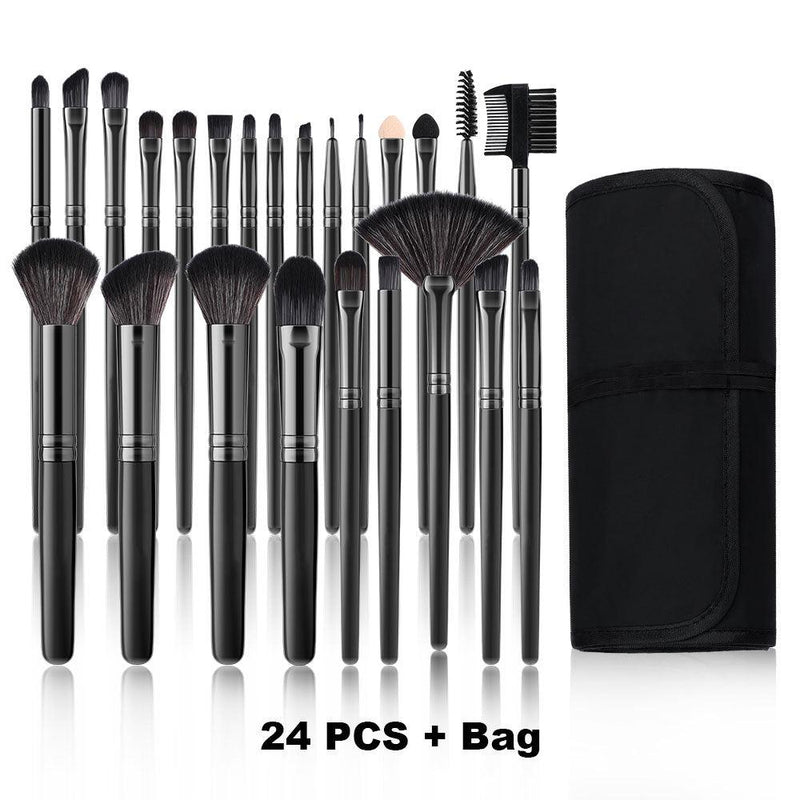 Kit com 24 Pincéis para Maquiagem